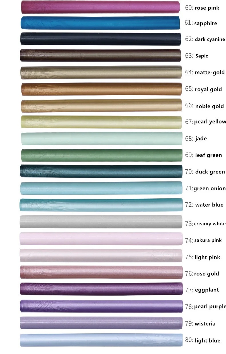 122 Colors Retro Art Cylindrical Sealing Wax Seal Sticks