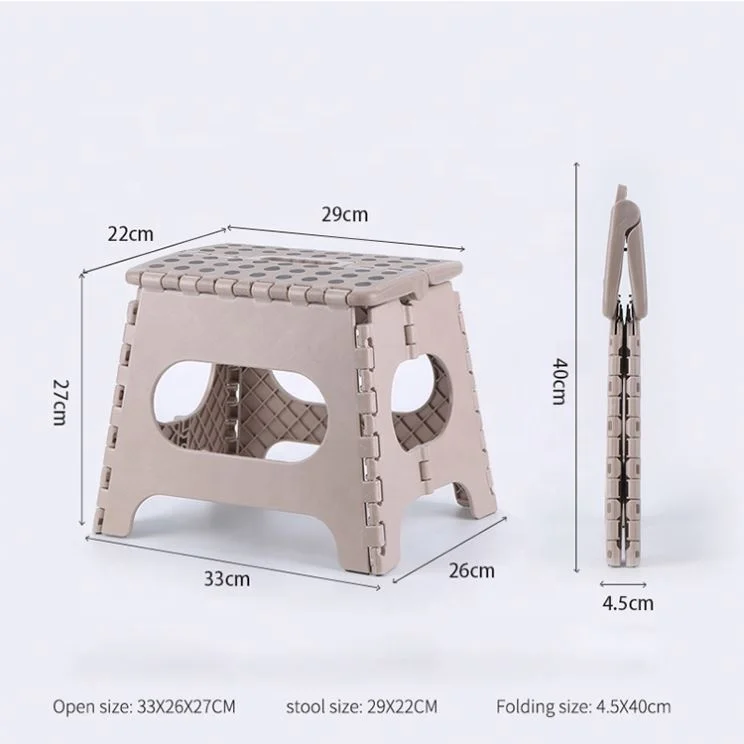 Ladder Folding Step Stool Plastic Folding Stool Great for Kitchen Bathroom Kids or Adults