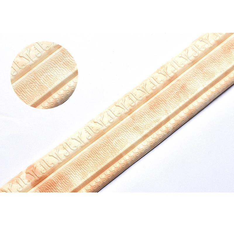 Contemporary Style Luxury Outdoor White Acrylic Self-Adhesive Skirting Board With Cable truck