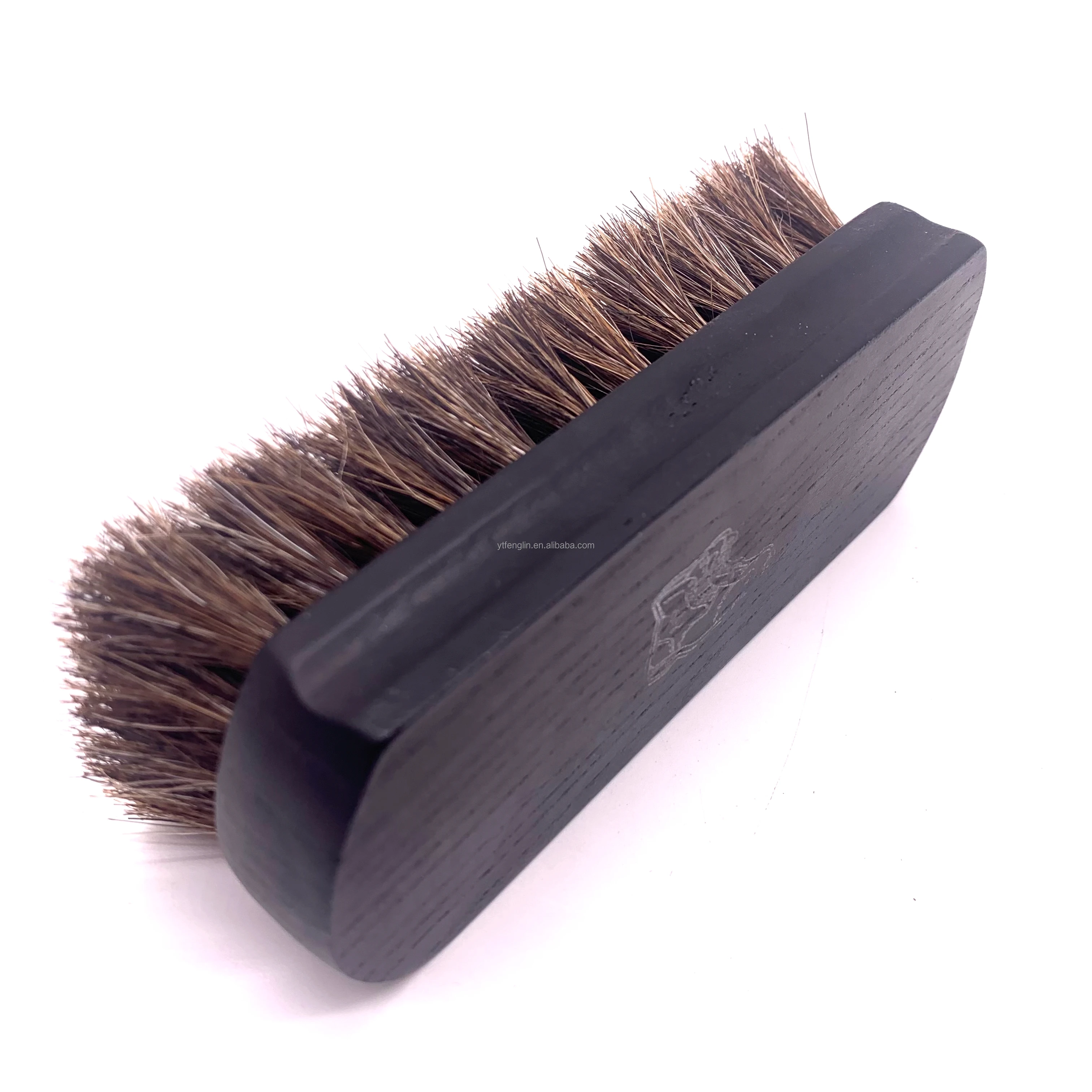 Factory wholesale Horse hair brush high quality wooden handle horsehair brush cleaning polishing shoe brush