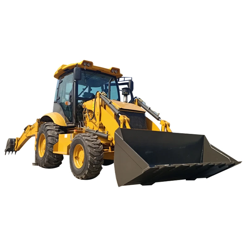 Germany  Construction works   Backhoe Loader Made in China Construction Trenching Machine 7.8 Ton Backhoe Loader For Sale