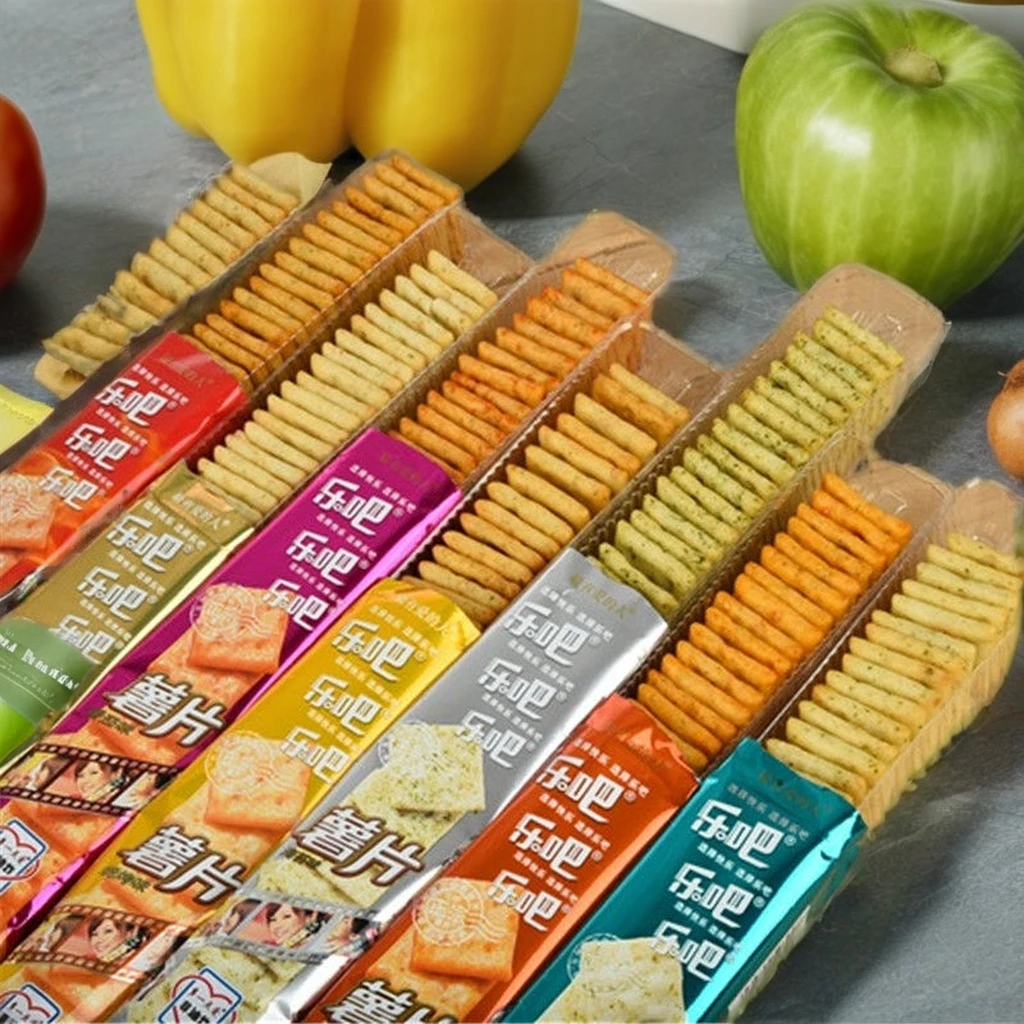 Wholesale Asian Snacks Hot Selling Puffed Food Hard Crisp Potato Chips Exotic Chips 50g Baked Sweet Vegetable Fruit Dried Bag