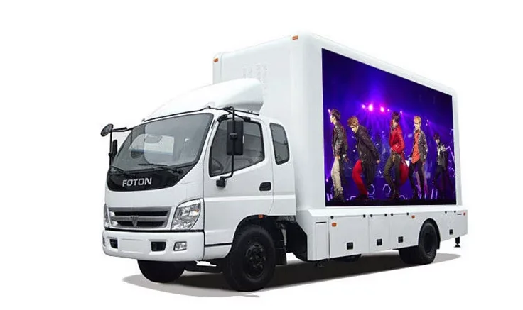 truck mobile led display panel moving led truck/trailer screen wall for advertising