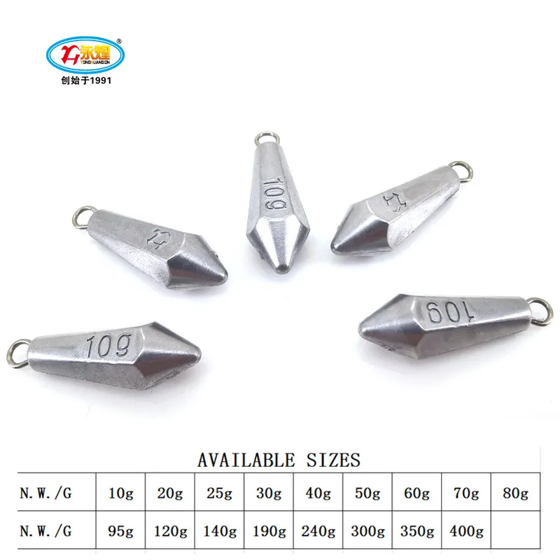95G sea fishing sinker casting fishing lead weight fishing weight sinkers
