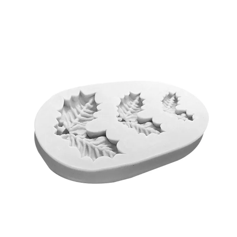 Christmas Holly Leaf Silicone Molds Resin Molds Silicone Mold for Resin Epoxy DIY Ornaments Decor