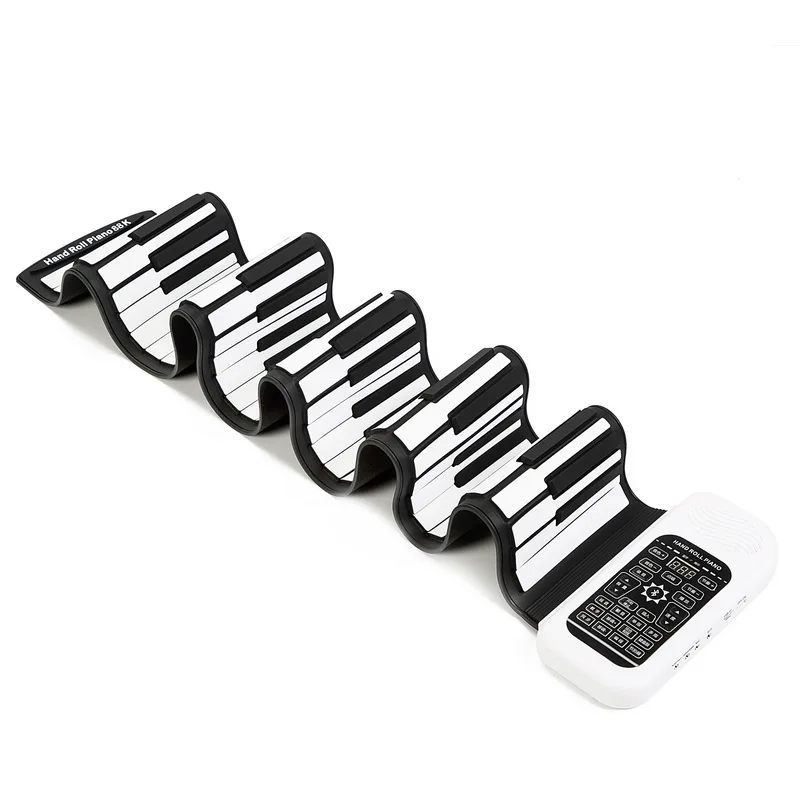 XS4501 88 Keys Flexible Silicone Roll Up Piano Folding Electronic Keyboard for Student