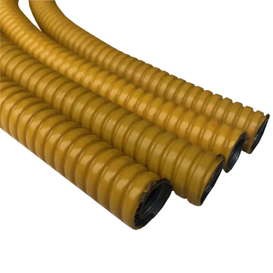 Pvc Metallic Grey Metal Flexible Conduit Flexible Corrugated Electrical Conduit Pipes