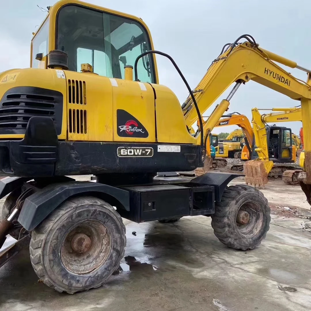 Высокопроизводительный экскаватор Hyundai 6 тонн i60 -9 60w с хорошим состоянием дешевая распродажа на основных компонентах двигателя двигатель насоса