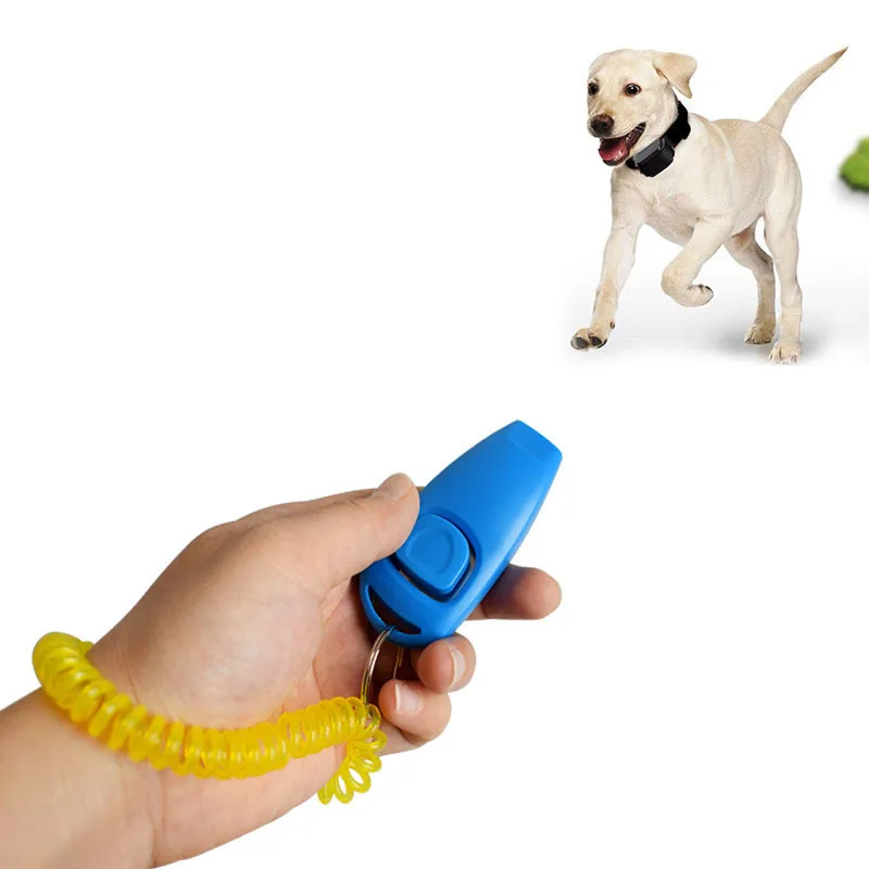 2 в 1 милая форма кольцо для ключей обучение свисток Собака Свисток кликер Руководство помощь тренажер домашних