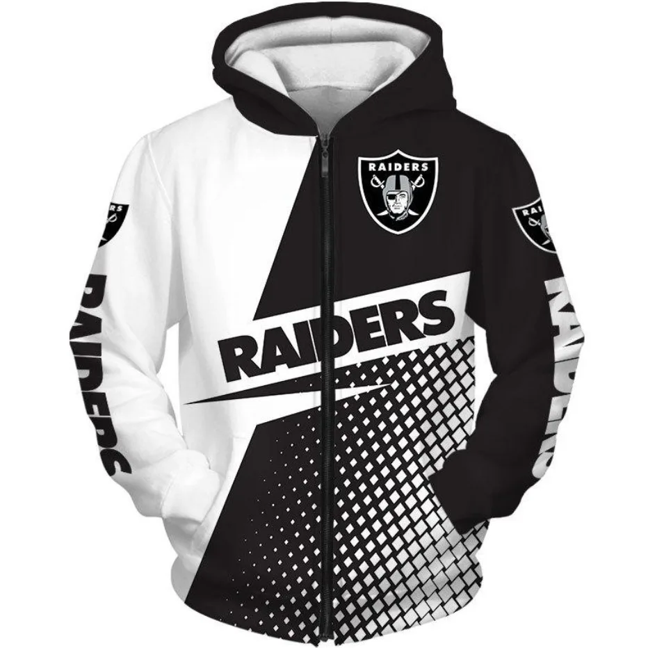 3D Printed Zip Up NFL Hoodies/NFL Sweatshirt/NFL Jersey