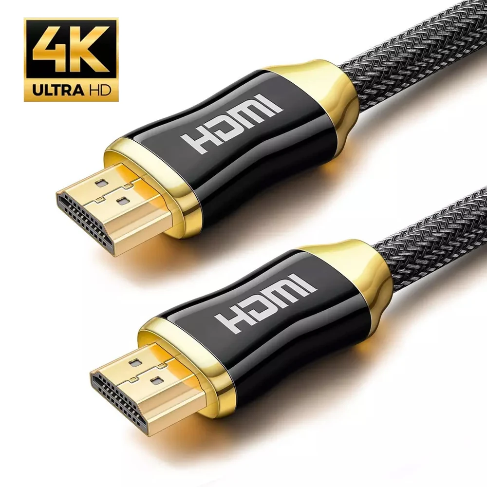 Kabel 3D Cabo 4k Braided Over Power Repair Line Buy Cabe TV Cabl 4 k Hdmi 2.0 60hz Cable Heavy Cabi HD DVD Chord Packaged Cord