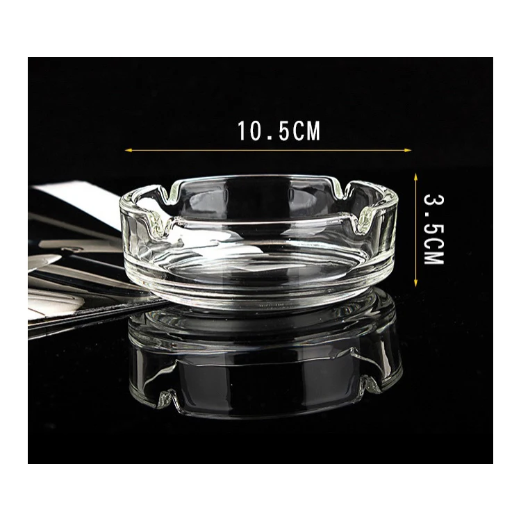 High Quality Funny Design Small Glasses Clear Smoking  cigar luxury Ashtray