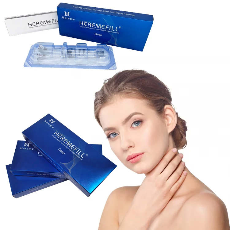 Heremefill best quality hot Sale Ha Deep 5ml Dermal chin Filler Hyaluronic Acid for chin enhances the action