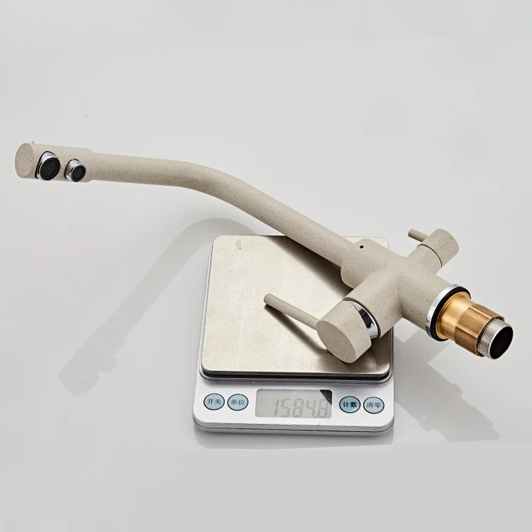 Sanitary Ware Polished Ceramic Single Hole Water Filter Top Kitchen Faucet