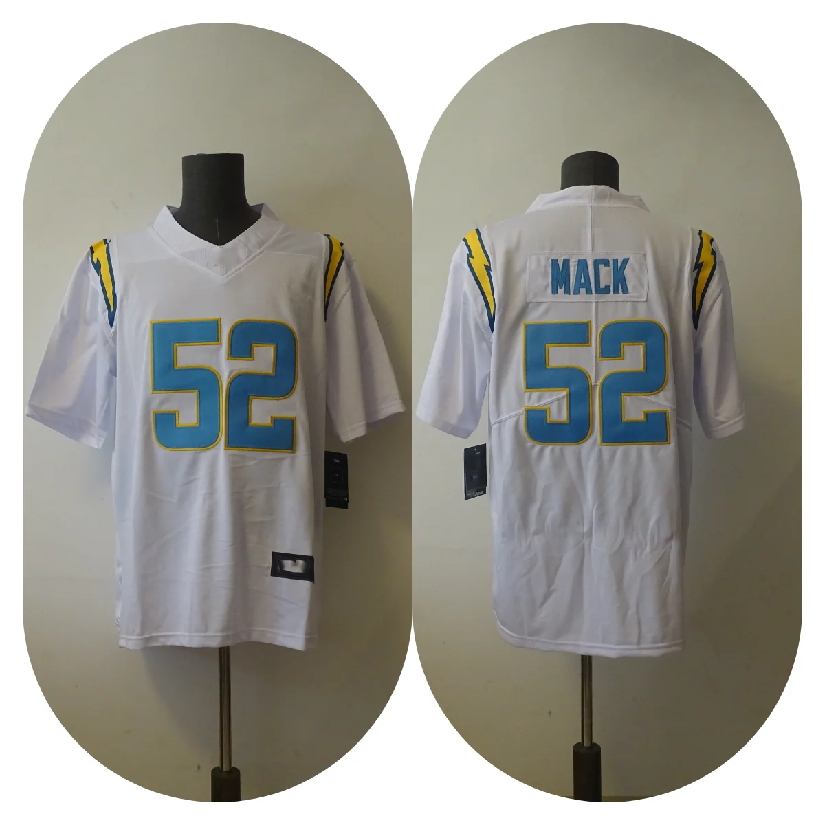 Wholesale custom Los Angeles Chargers jersey #52 #33 MACK and James player jersey