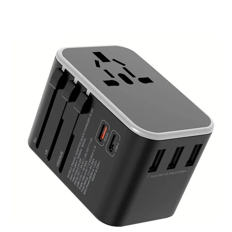 travel adaptor USB plug Type C quick charger PD adapter electrical plug socket