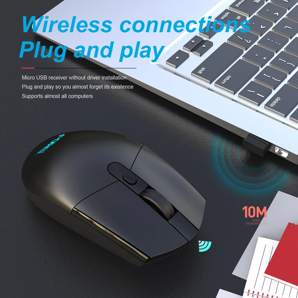 OEM Logo 3D Blue Light Engine Mouses Fashion Business Black Wired Computer Mouse