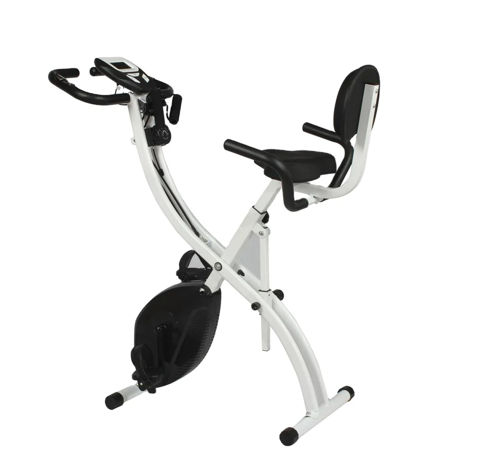 Gym Home Cycling Magnetic Folding Trainer Fitness Stationary Cardio Exercise Bike with back seat