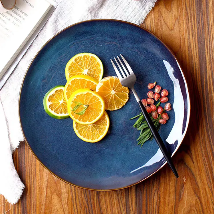 16 шт. лучшая керамическая посуда яркого цвета, желтая и черная керамическая посуда