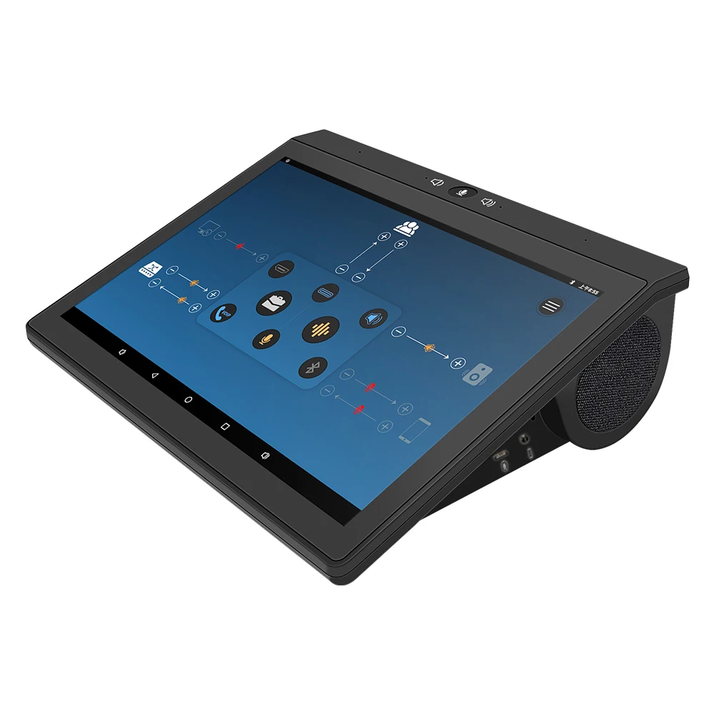VHD Android 10,1 дюймовый смарт-экран сенсорный IP-телефон настольный терминал BT телефонная связь встроенное аудио, работа с дополнительным микрофоном