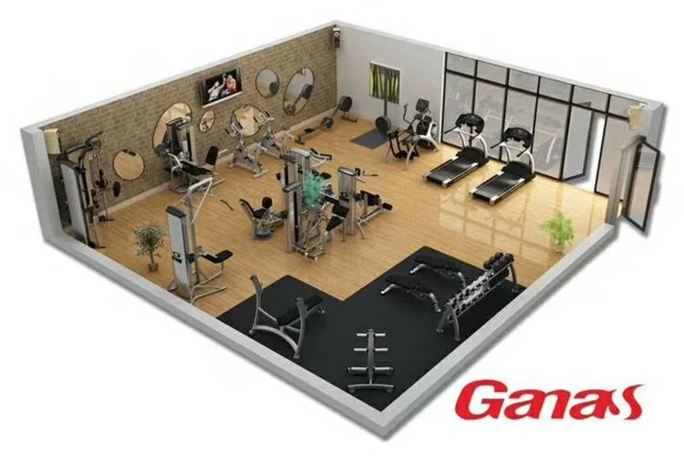 ganas gym fitness equipment multi function strength training cable crossover machine