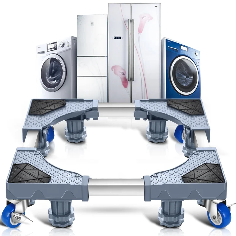 white gray color washing machine stand washing machine base with wheels