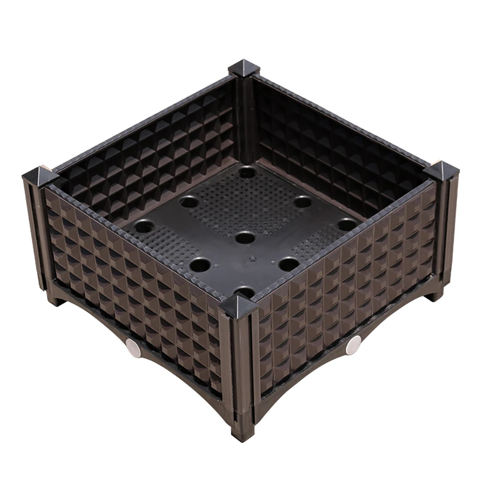 VERTAK hot sale raised garden bed outdoor plastic vegetable and flower square planter box