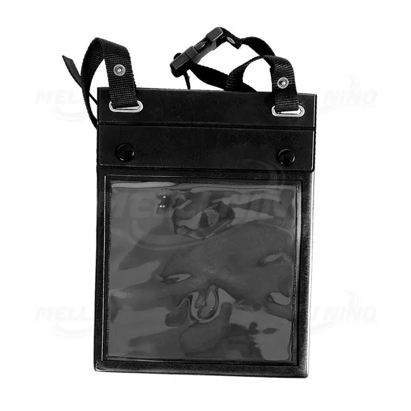 Black Dual Pocket Document Organizer with Protective Hard Case and Secure Closure