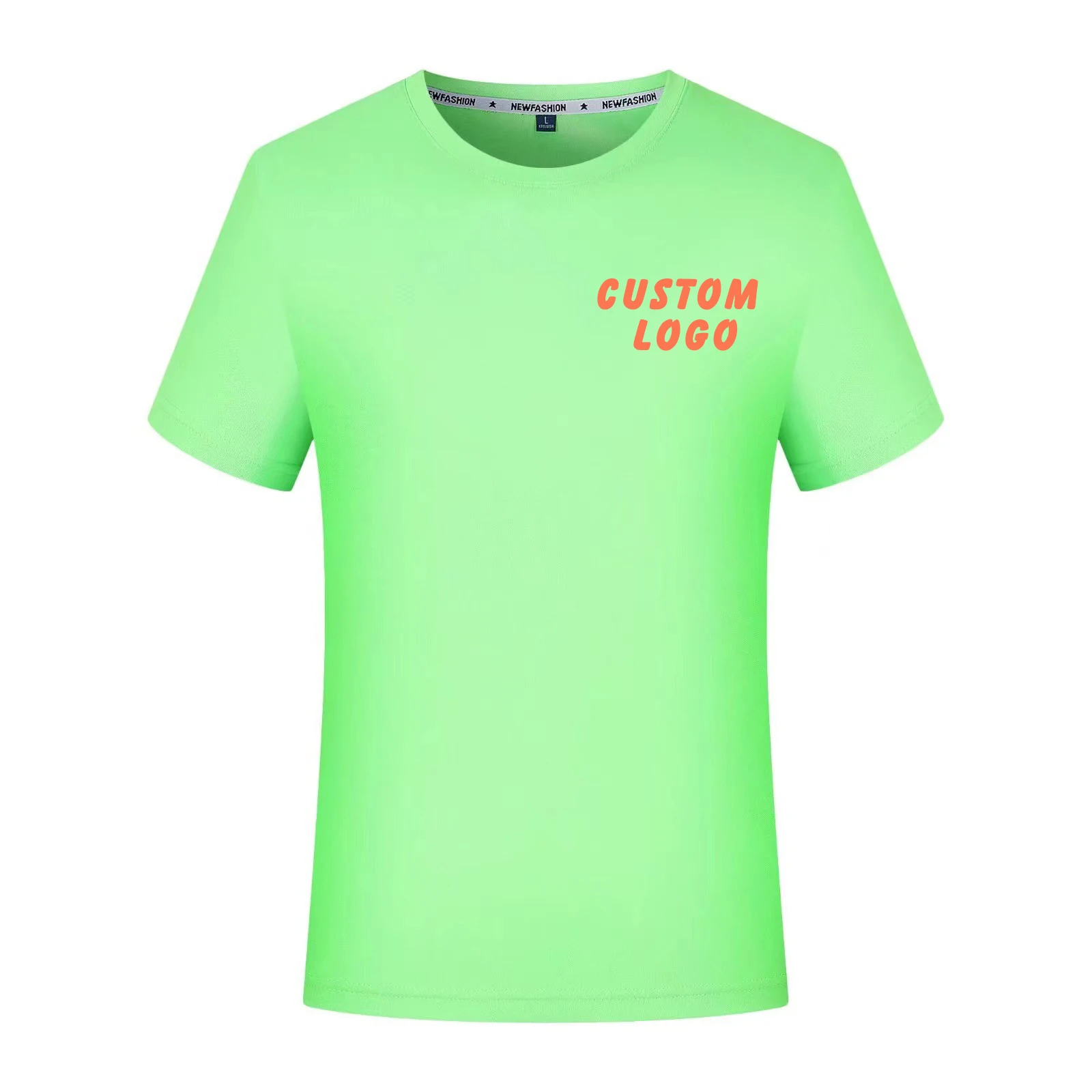 Quick drying crewneck cotton blank T-shirt work clothes custom outdoor short sleeve Group clothing T-shirt printed logo