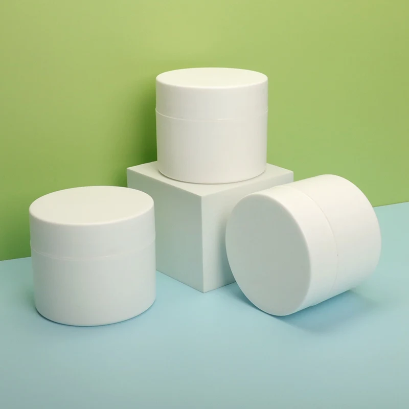 Hot Cosmetic Container 10G 20G 30G 50G 100G 150G 200G 250G Transparent Pp Plastic Eye Face Body Double Wall Cream Jar