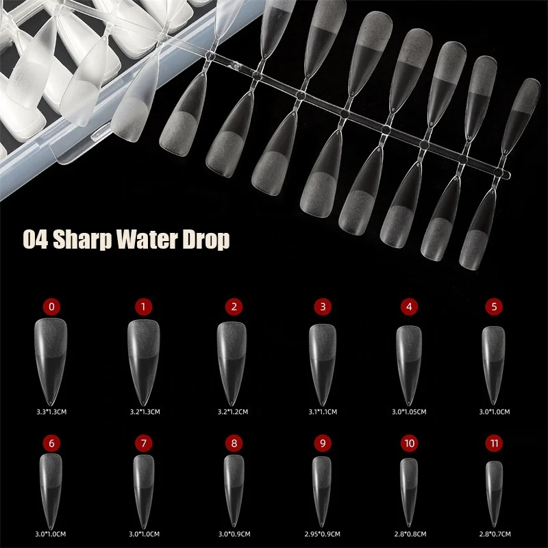 Wholesale Press on Nails Artificial Fingernails Gel X Nail Tips Full Cover Clear Soft Gel Nail Extension Tips