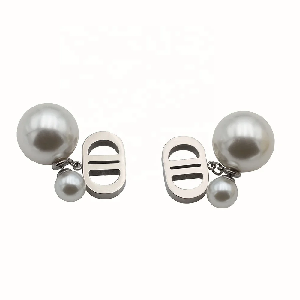 Titanium steel Cuban Chain Double D necklace stainless steel Punk metal 18K gold choker necklace