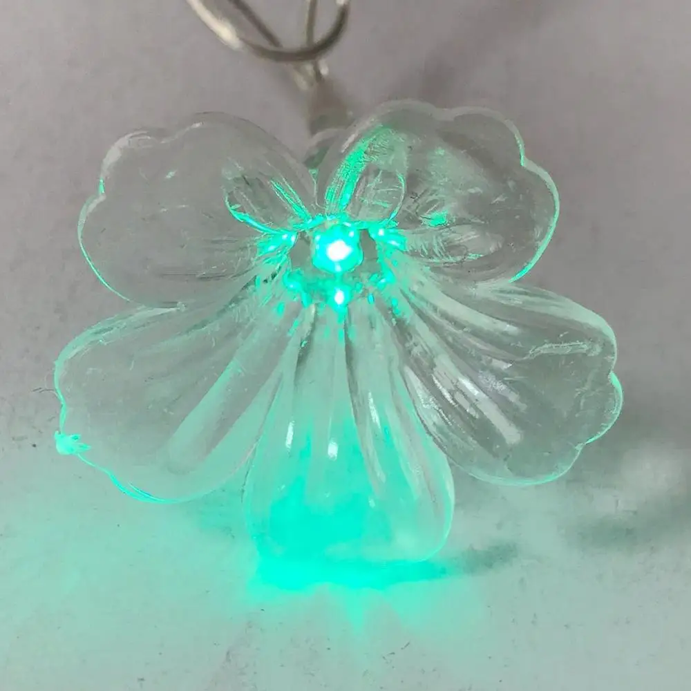 Battery Operated Christmas Artificial Flowers With LED  RGB String Lights Fairy Garden Decorative Lights For Indoor And Outdoor