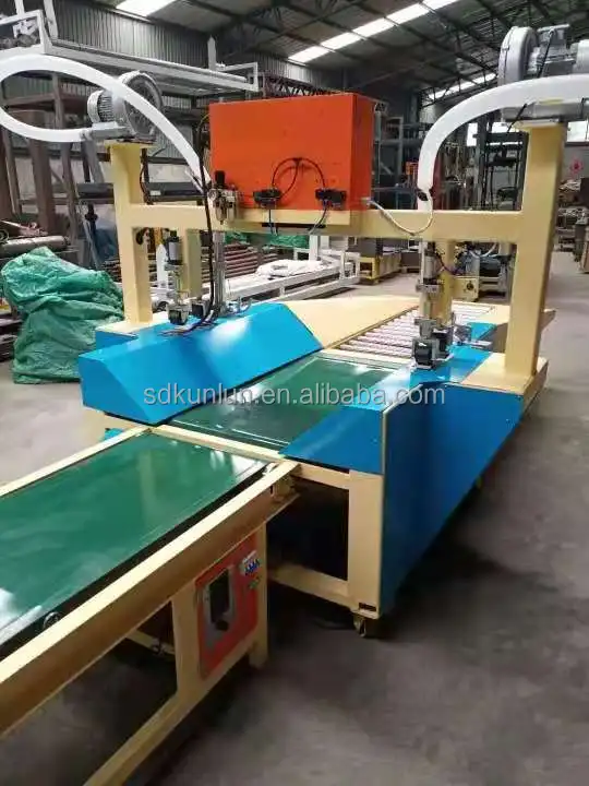 made in china automatic welding machine hot air gun pe pvc tarp two sides  joint and folding line to big size