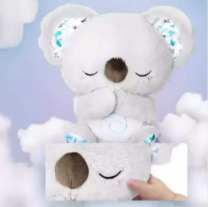 Leemook hot sale children plush toys babies koala stuffed animal plush sleeping toy with music