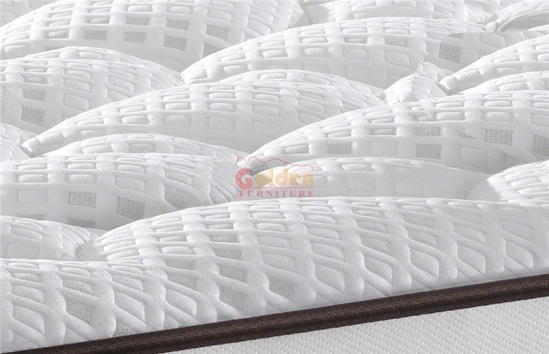 high quality euro top king size hybrid pocket coil spring orthopedic mattress manufacturer