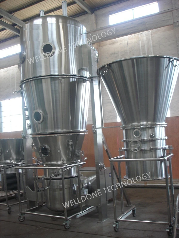 Fluid Fluidized Bed Drying and Granulator with Spray System for Solid Beverage Drinking Powder