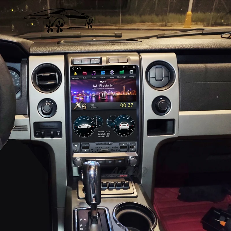 13.6' Tesla style Android Screen Car Multimedia Player Radio GPS Navigation for Ford F150 Raptor 2009-2014 With CarPlay 4G