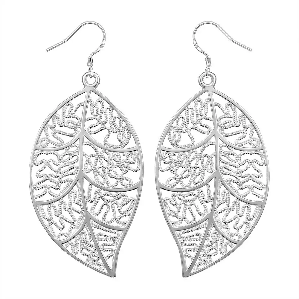 Most Selling Fine Jewellery 925 Sterling Silver plated Chandelier Hoop Pierced Earrings for Womens from India