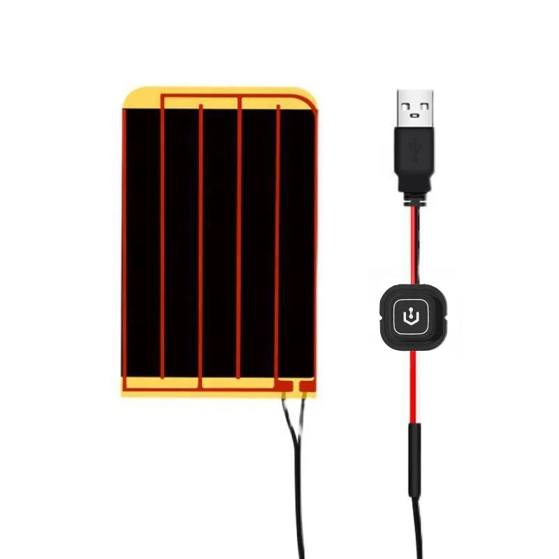 Графеновый нагревательный элемент AC DC 5V 12V 24V и 36V для одежды автомобильные интерьерные перчатки обувные жилеты Противообледенительная система