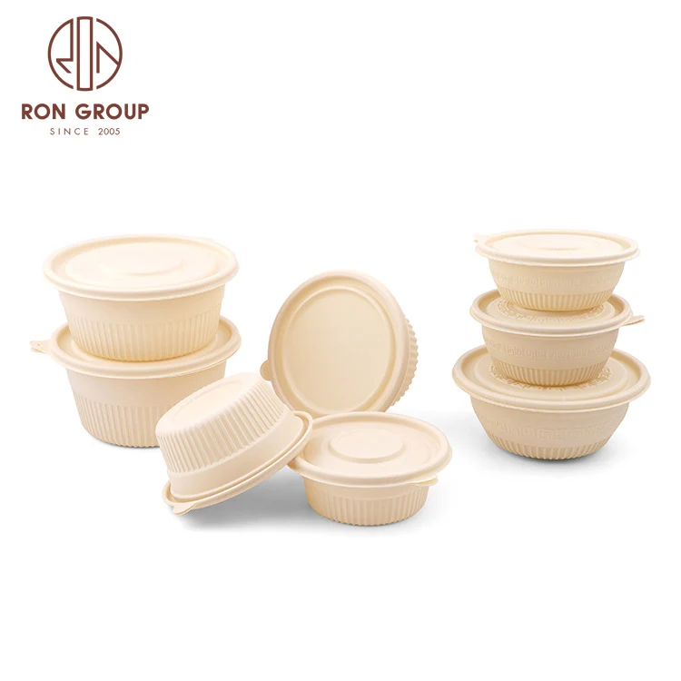 Biodegradable Eco Friendly Food Grade 3 Compartment Custom Logo Meal Corn Starch Containers packaging Disposable Lunch Box