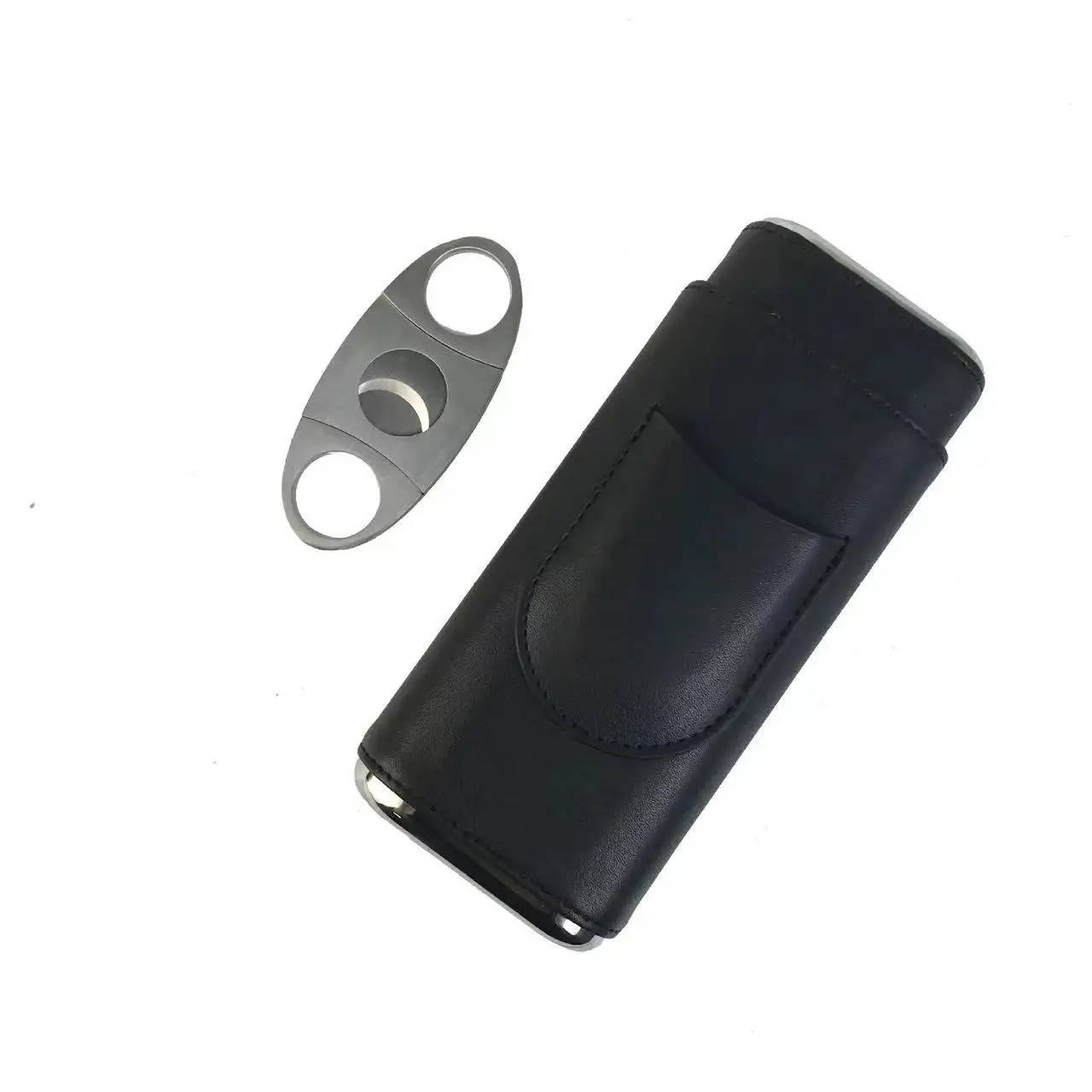 Factory outlet Leather Cigar Case Box Cigar Accessories Cigar Travel Humidor for Men