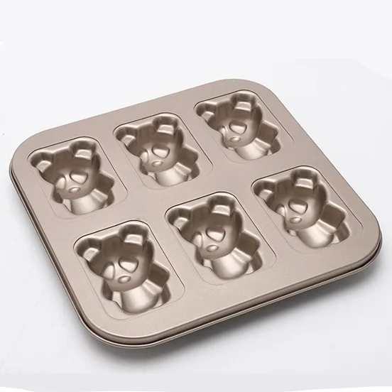Cartoon Bear Shape Biscuit Oven Non Stick Baking Mold Pan Mould Bakeware Household Kitchen Baking Tools