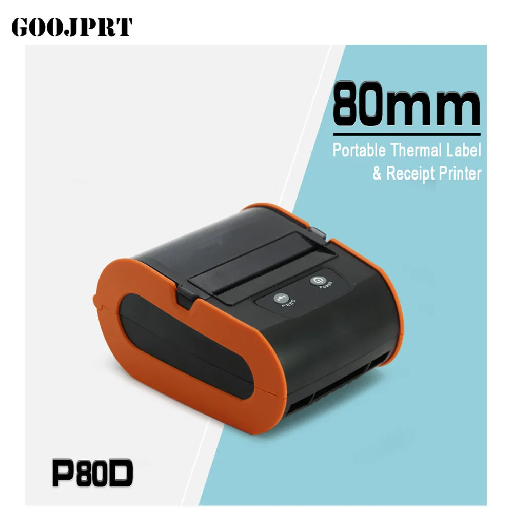 3inch thermal micro small printer machine supermarket QR code stickers roll label printer factory direct sale