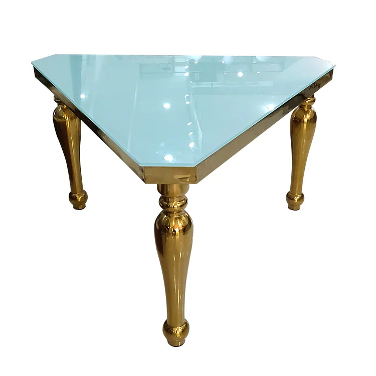 
v design dining table rose gold glass table 
