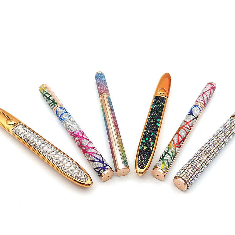 Customized glitter 3d mink Eyelash Magic Eyeliner Self Adhesive lashes Private Label Glue Pen