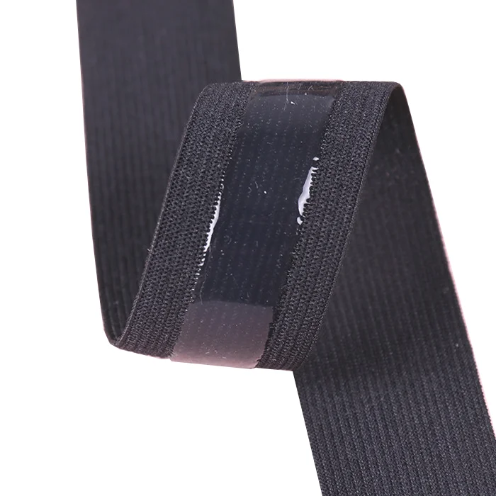 silicone non slip gripper band 25mm width available custom logo printing anti slip silicone elastic tape