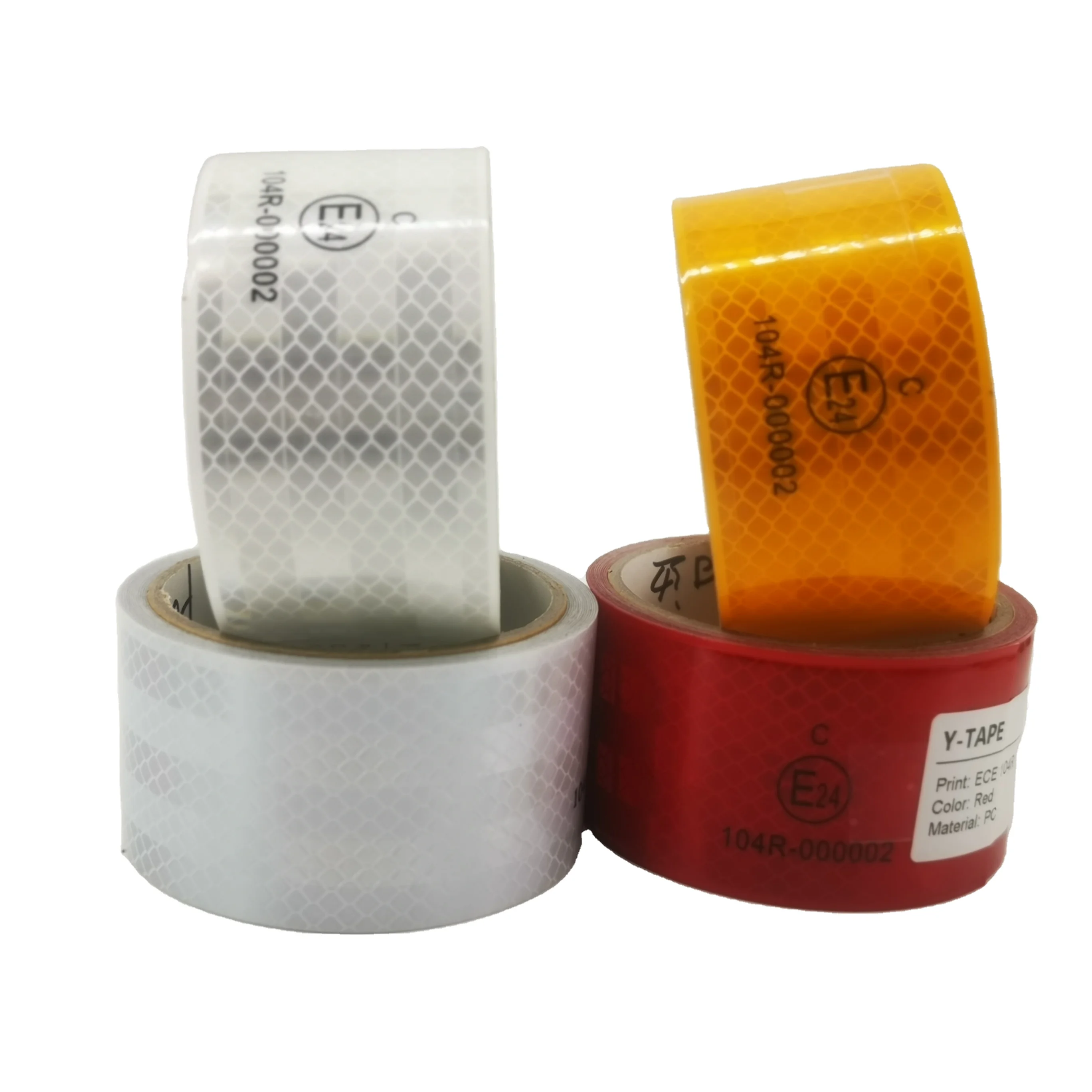 High Quality Custom Yellow Orange R104 Conspicuity Emark Red White ECE 104R 00821 Reflective Tape 104