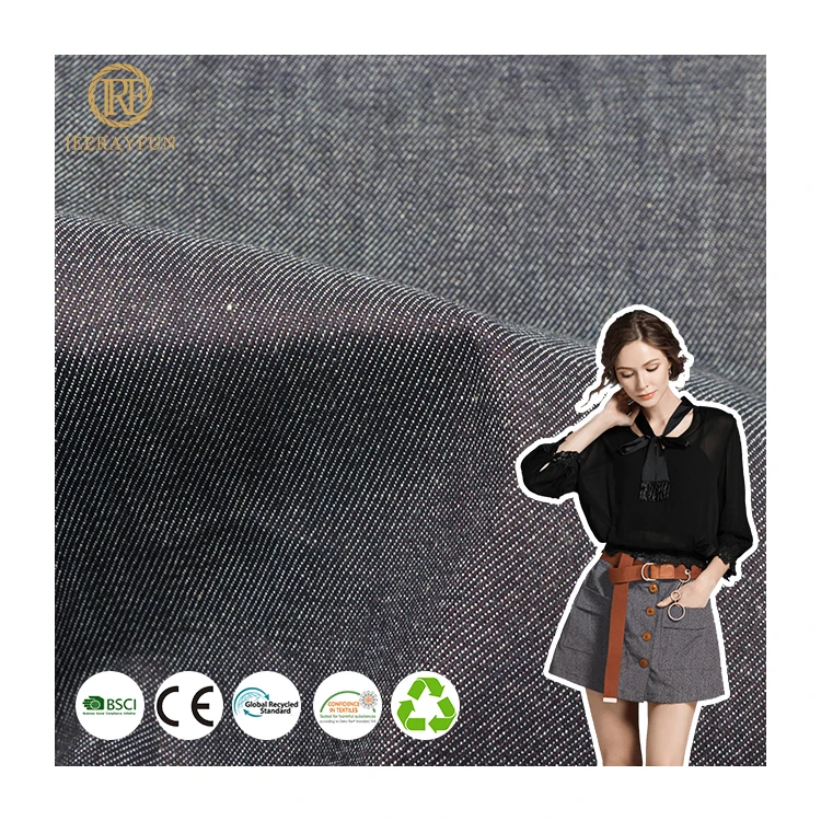 Custom design woven jean 98% Cotton 2% Spandex dyed soft material stretch denim fabric rolls