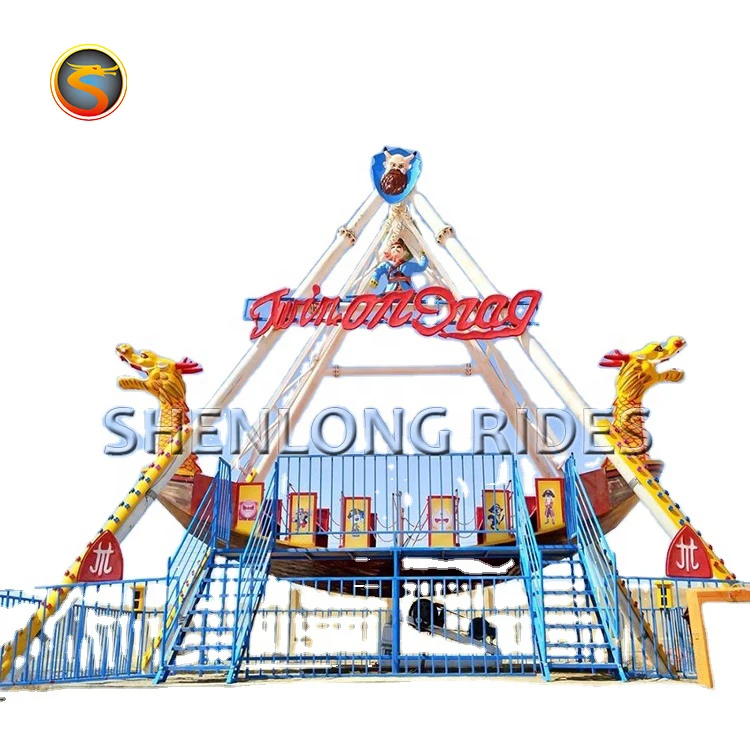 
Large park attractive amusement rides pirate ship, swing ship sea dragon rides for sale 